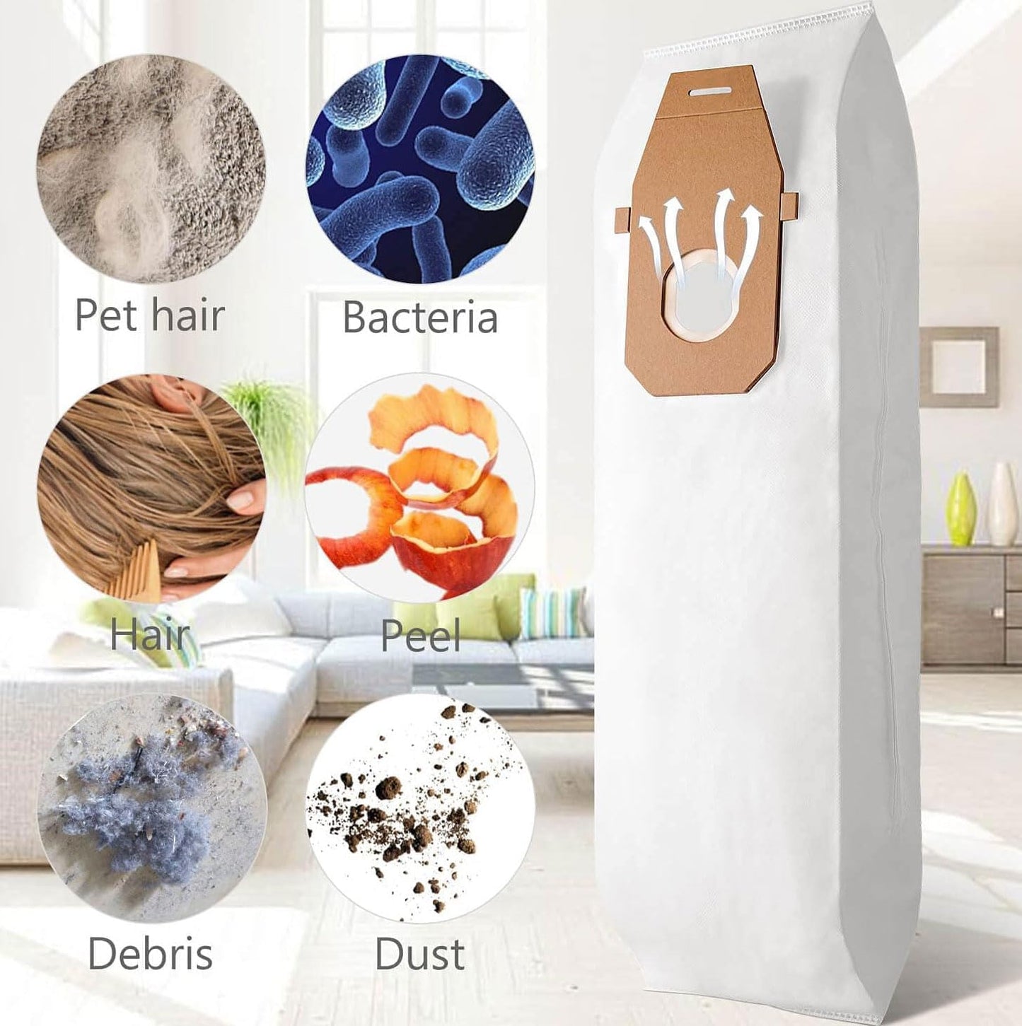 Compatible Hoover Model Q Upright Vacuum Cleaner Bags 4 Pack