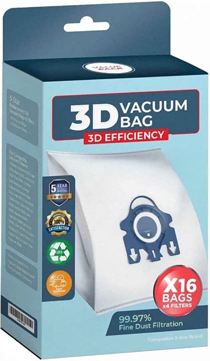 Miele GN 3D Vacuum Cleaner Bags 16 Pack + 4 Filters